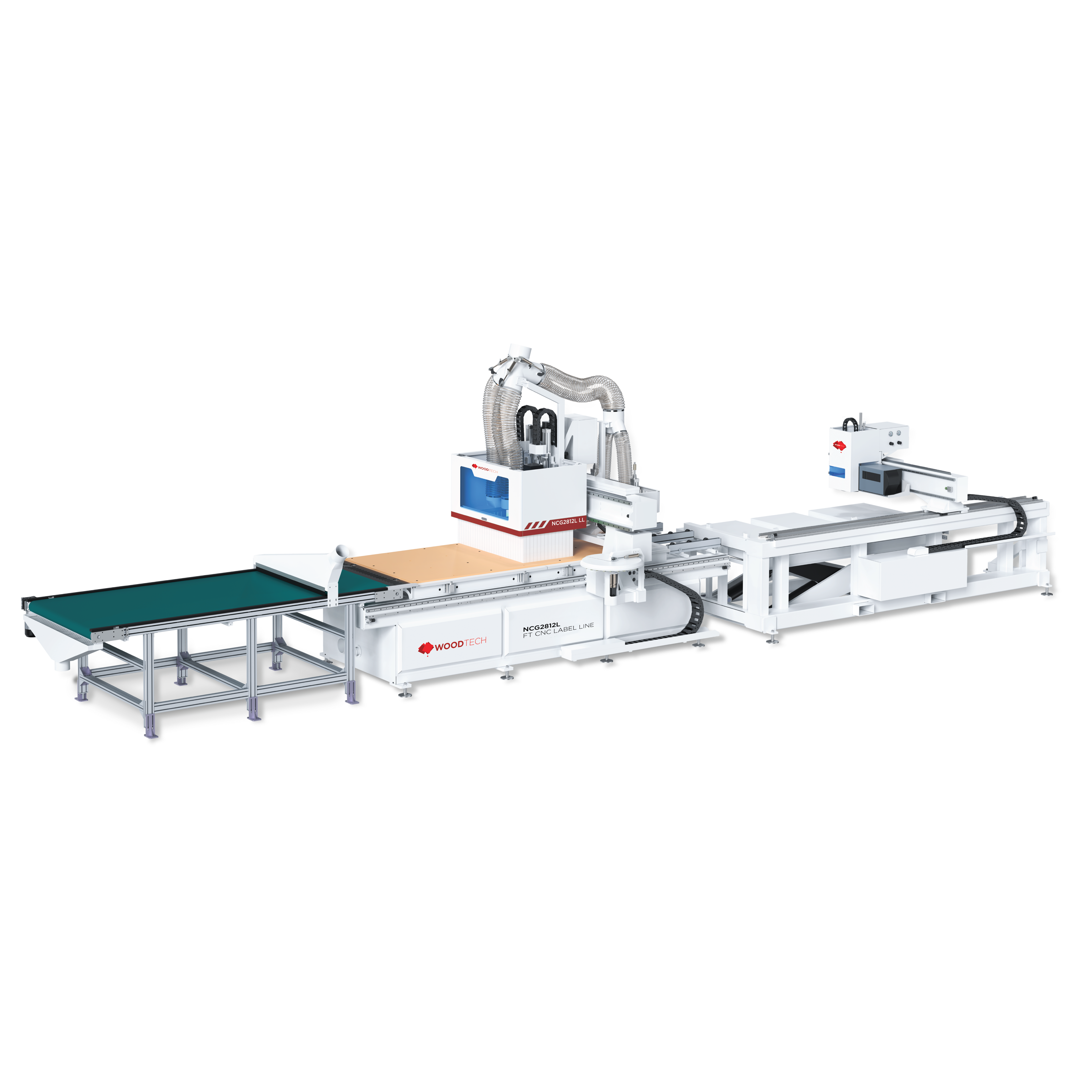 NCG2812L CNC Flatbed Label Line